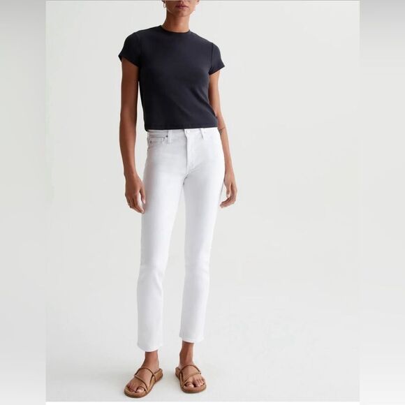 Adriano Goldschmied- Prima ankle-Cigarette-26R  white denim - Picture 1 of 14